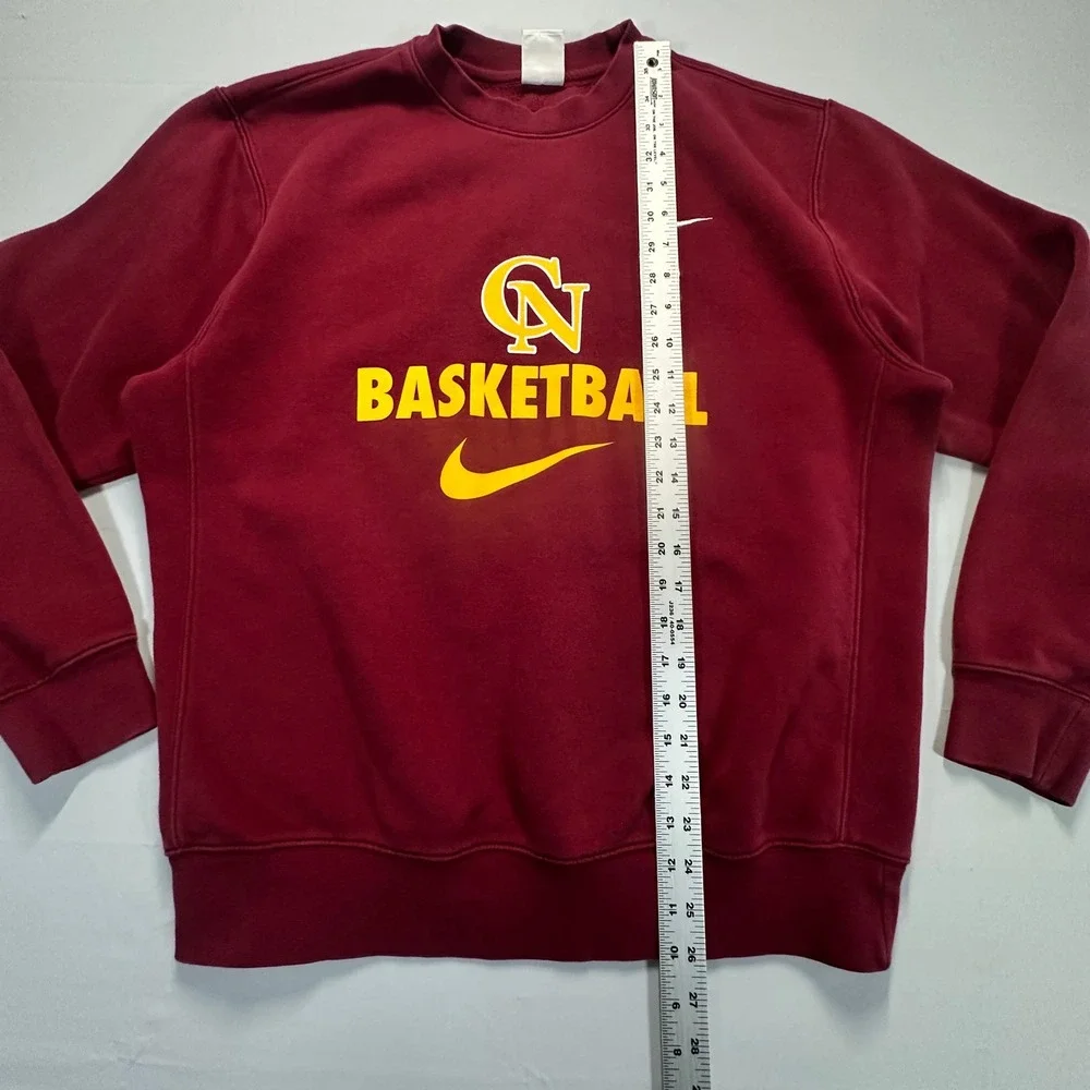 Nike CN Basketball Crewneck Sweatshirt Maroon Burgundy CJ1614-610 Mens Medium